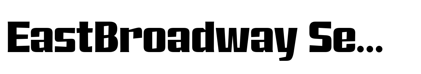 EastBroadway Semi Condensed Bold